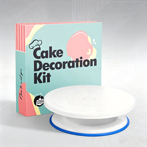27.5cm <strong>Cake</strong> Turntable Plastic Rotating Stand Icing <strong>Turning</strong> <strong>Table</strong> for <strong>Cake</strong> Decorating, Baking Workstation &amp; <strong>Cake</strong> Tools Supplies - Product Image 1