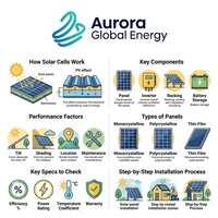 Module Solaire Monocristallin Tout Noir 600-660W, Efficacité 24%, Panneau Photovoltaïque pour Toit Résidentiel, Cellule BC