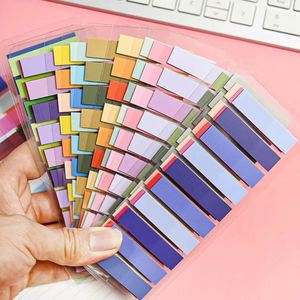 Juego de 16 Etiquetas de Índice Autoadhesivas de Colores Degradados Surtidos, Marcadores de Página Personalizables, Material de Oficina y Escolar para Documentos - Product Image 6