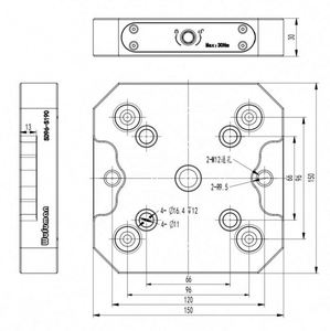 <span class=keywords><strong>Etau</strong></span> auto-centrant interchangeable de précision à 5 <span class=keywords><strong>axes</strong></span> WS-D170, peut être installé sur une plaque de positionnement, étau auto-centrant - Product Image 5