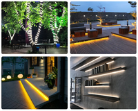 Tira de LED COB Flexible de Alto Voltaje 220V 480D, Impermeable IP67, para Uso en Exteriores, con Temperatura de Color de 3000K, 4000K y 6000K, Regulable