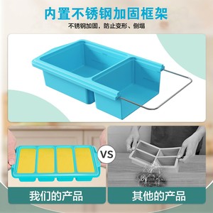 Parfait pour congeler des cubes de soupe, bac de congélation avec couvercle, moules en silicone pour congélation de soupe de 1 tasse avec couvercles - Product Image 6
