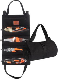 Free sample Hot Selling Easy Carrying Large Wrench <b>Roll</b> Handy Small Tools Tote Carrier Foldable Tool Organizer Tool <b>Roll</b> up Bag - Product Image 3