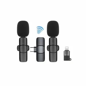 Clipe de redução de ruído no microfone de lapela, microfone sem fio lavalier para gravação de podcast, tiktok, transmissão ao vivo