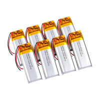 Harga Bagus 501230 Pouch Cell Baterai Li-Polymer 3.7V 150mAh dengan Garansi 1 Tahun untuk Instrumen Mini Portabel, Pelacak GPS, Mainan