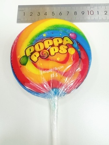 High Quality 85g Hard Candy Lollipops Big Size Rainbow Mixes Fruity Flavored <strong>Sour</strong> <strong>Sweets</strong> Low Price Bag Packaging Gift Candy - Product Image 2
