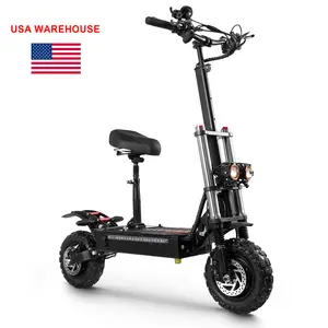 USA Drop Shipping due ruote E scooter veloce scooter elettrico pieghevole scooter elettrico con 3000w * 2/6000w doppio motore