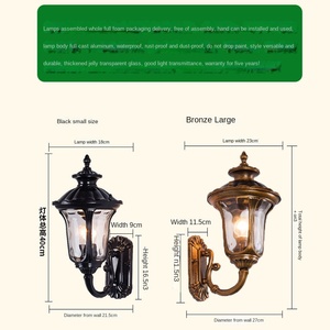 Lanterne de décoration murale d'extérieur vintage Antique Iron Metal Solar Powered LED Lights Wholesale Exportator - Product Image 4
