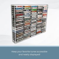 Support d'affichage de cassette murale en acrylique transparent sur mesure, organisateur de tampons pour faciliter le tri, support d'étagère divisé en Lucite