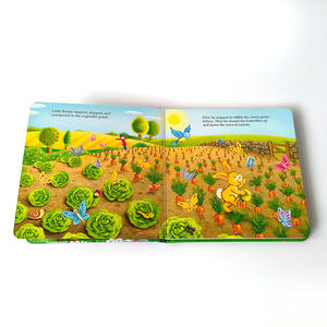 Service d'impression de livres cartonnés pour enfants à coins arrondis, livres d'histoires courtes en anglais pour enfants, vente en gros - Product Image 3