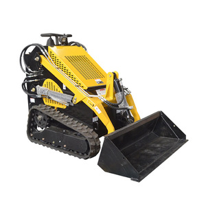 Livraison gratuite Mini chargeuse compacte Ot Sale Diesel 23hp Mini chargeuse compacte sur chenilles avec godet 4 en 1 - Product Image 4