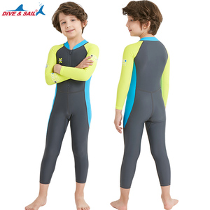 Traje de BANO Para ninos cremallera rash GUARD Una piezza nropa de Playa buceo Surf traje de BANO - Product Image 4