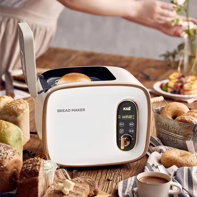 Electric Mini Bread Maker Timer Automatic Dough Fermentation Stainless Steel Multifunctional French/German Bread Household