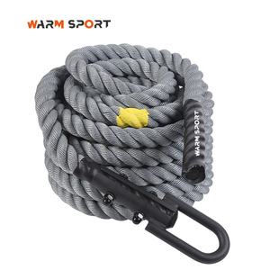Vente flash : Cordes de combat lestées en nylon haute résistance personnalisées de 38 mm pour entraînement intensif en salle de sport, fitness et musculation - Product Image 1