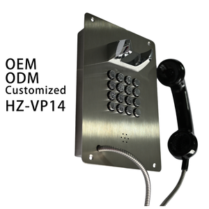 Teléfono de acero inoxidable 304 montado en la pared a buen <span class=keywords><strong>precio</strong></span>, teléfono a prueba de vandalismo y auriculares, teléfonos con teclado completo, a todo tipo de teclado - Product Image 3