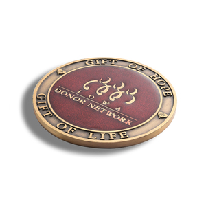 Customized Logo Promotional Gift Red Round Metal <b>Table</b> <b>Coaster</b> - Product Image 1
