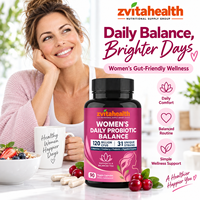 Probiotiques pour femmes en marque blanche avec D-Mannose, enzymes prébiotiques à la canneberge en capsules pour l'équilibre urinaire et du pH