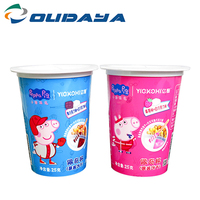 Copa iml PP de grado alimenticio, 25g, 140ml, venta al por mayor, personalizada, para galletas de chocolate, dos compartimentos