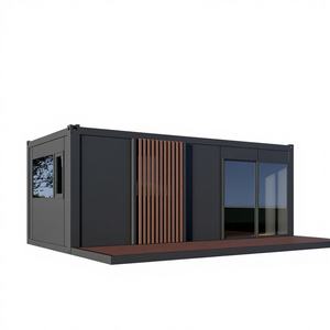 Maison conteneur préfabriquée de luxe, contemporaine, détachable, en panneaux sandwich d'acier, type capsule spatiale, mini-maisons - Product Image 1