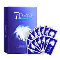 Tiras Blanqueadoras Dentales de Alta Eficacia, Sin Peróxido, Para Uso Doméstico, Sin Alcohol, Color Azul, Gran Venta