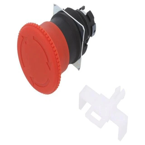 Nouveau et en stock, interrupteur A22E-M : tige de sécurité. Bouton rouge de 22 mm : position 2, type champignon, pour contrôleurs dédiés PLC, PAC - Product Image 1