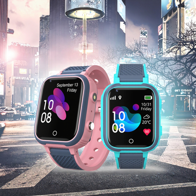 LT21 4G Square IPS Display Kids GPS SIM Card WiFi Video Call SOS IP67 Waterproof Child Smartwatch Camera Tracker Phone Watch