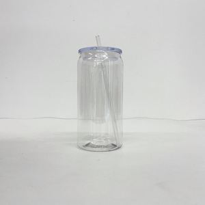 Gobelet en acrylique transparent de 20 oz avec couvercle en PP et paille pour wraps UV DTF - Product Image 1