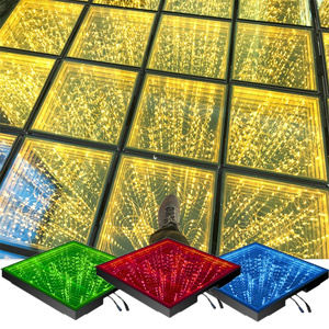 نجمة صفراء خفيفة 50*50 حفل زفاف تفاعلي في الهواء الطلق IP65 مرصع بالنجم حفلة أرضية رقص Led أرضية رقص ملهى ليلي أرضية رقص - Product Image 6
