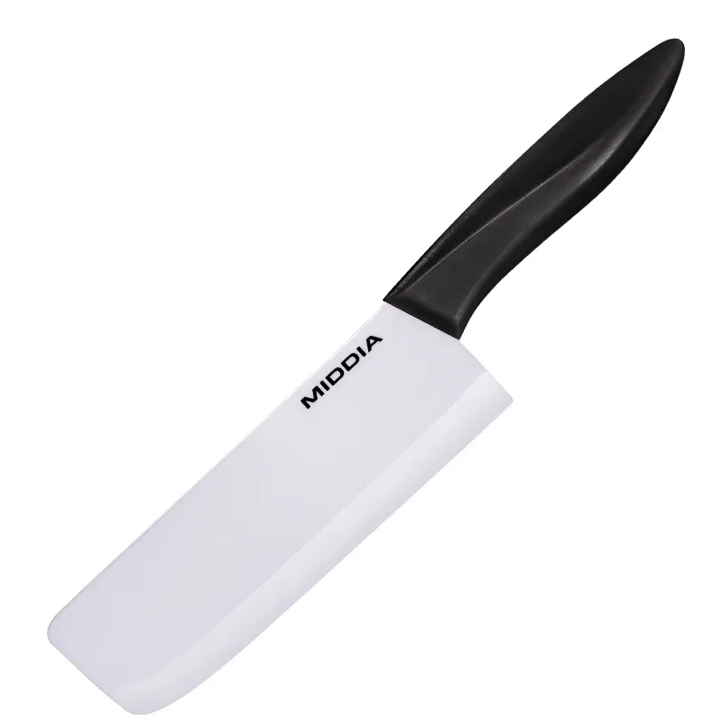Cuchillo de cocina de cerámica de Zirconia, cuchillo chino de corte de cerdo y verduras