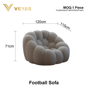 Sofá Modular Seccional de Diseño Contemporáneo de Primera Calidad 2026, Relleno de Esponja, Comprimido al Vacío, Tipo Burbuja de Fútbol, para Clubes de Fútbol y Bares - Product Image 5