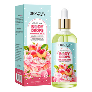 Aceite Corporal Nutritivo <span class=keywords><strong>BIOAQUA</strong></span> <span class=keywords><strong>Peach</strong></span> Macaron, Hidrata, Humecta, Mejora la Sequedad, Suaviza la Piel del Cuerpo, Aceites con Fragancia Ligera - Product Image 1
