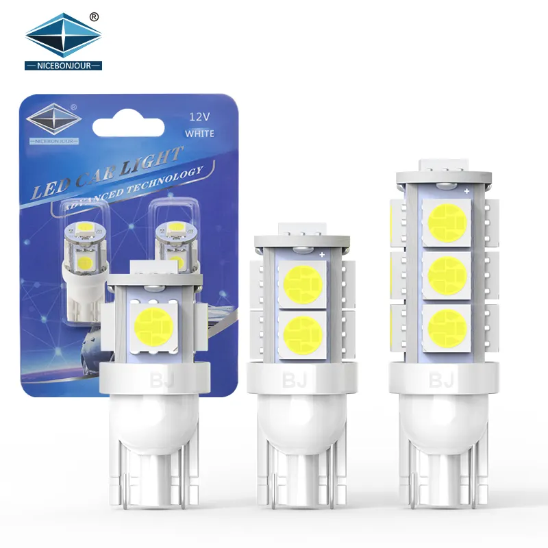 Lampe de voiture LED T10 12V Ampoule Véhicule Lampe 194 Largeur Lumière W5w Système d'éclairage automobile
