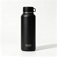 Bouteille d'eau isotherme en acier inoxydable de 500 ml avec couvercle sous vide pour le bureau et les voyages