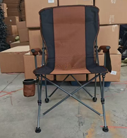 Chaise de camping et de pêche portable à cadre robuste, mobilier d'extérieur, chaise de plage pliable pour un rangement facile