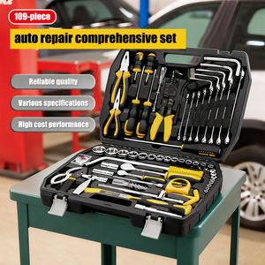 Juego <span class=keywords><strong>de</strong></span> Herramientas <span class=keywords><strong>de</strong></span> Reparación Automotriz Profesional <span class=keywords><strong>de</strong></span> 109 Piezas <span class=keywords><strong>de</strong></span> Acero al Cromo-Vanadio, con Llaves, Alicates y Martillo - Product Image 3