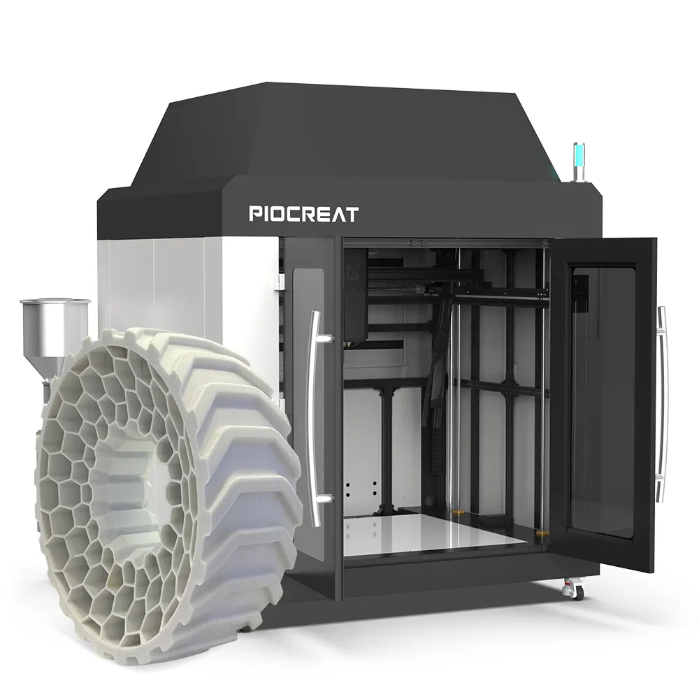 Piocreat FGF G12 akurasi tinggi besar 3d mesin printer industri PLA PC + CF PP TPU PETG ABS pellet extruder 3d printer