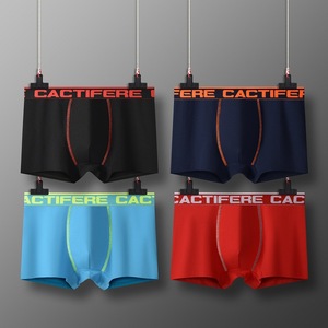 Sous-vêtements en <span class=keywords><strong>coton</strong></span> pour hommes caleçon respirant taille moyenne caleçon grande taille pour garçons en boîte - Product Image 6