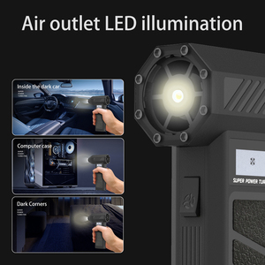 Ventilateur portable électrique, le sauveur estival pour la maison, la voiture et l'extérieur, en plastique avec lumière pour les hôtels, ventilateur turbo - Product Image 2