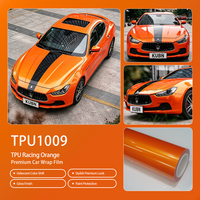 Nouvelle Arrivée Film de Protection PPF TPU Brillant Orange Racing Auto-Réparant Application Humide 1.52*15m Personnalisé pour Voiture Meilleure Vente pour Modèle