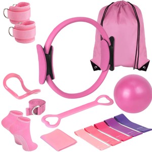 Kit <span class=keywords><strong>Pilates</strong></span> 13 pièces : Ballon de yoga, Cercle magique, Accessoires essentiels et <span class=keywords><strong>Anneau</strong></span> de <span class=keywords><strong>Pilates</strong></span> – Équipement d'entraînement à domicile à prix réduit - Product Image 3
