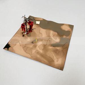 EX036 Stainless STEEL Stamped <b>Sheet</b> Decorative Ceiling Water Ripple Color Design Stainless Steel <b>Sheet</b> Embossed Plate Wall Panel - Product Image 4