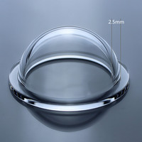 Projecteur dôme en quartz verre optique personnalisé Dômes en silice fondue dôme optique K9 avec bride