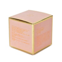 Coffret en carton cosmétique avec gaufrage à chaud pour crèmes pour les yeux et le visage, finition mate, type dossier