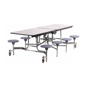 Muebles de cafetería escolar, silla de mesa resistente con taburetes para mantenimiento de comedor institucional universitario de secundaria - Product Image 2