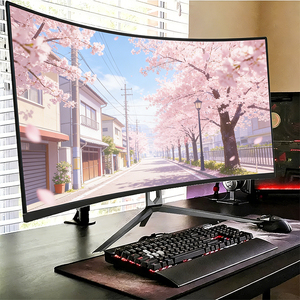 맞춤형 19 27 32 34인치 커브드 LED 게이머 모니터 2K 4K 144hz 240hz <span class=keywords><strong>LCD</strong></span> 컴퓨터 화면 디스플레이 (게이머용) - Product Image 1