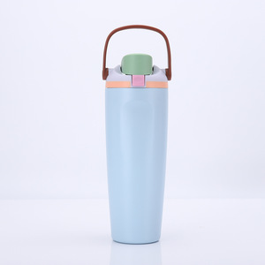 Nouveauté : Gobelet isotherme 30 oz avec poignée et couvercle, tasse de voyage en acier inoxydable, bouteille d'eau isolée avec couvercle à ouverture rapide - Product Image 5