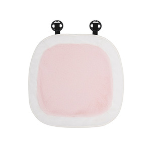 Coussin de siège de voiture en peluche chat rose avec appui-tête, universel, chaud pour l'hiver, antidérapant, pour voitures - Product Image 5