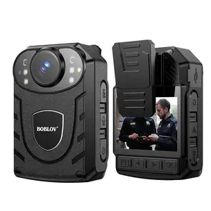 كاميرا مراقبة BOBLOV عالية الجودة 1296P Max128G مرئية مرئية مرئية تُحمل من قِبل الأفراد المنظمين لتطبيق القانون تُحمل بالجسم لتسجيل الفيديو