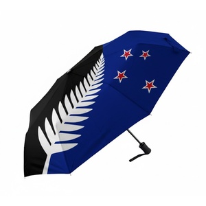 Custom Logo Straight <b>Umbrella</b> <b>Windproof</b> Compact Travel Rain Promotional Corporate Gift Advertising Brand Printing Auto Black - Product Image 4