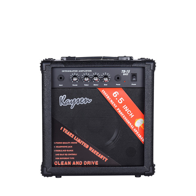 Wholesale15-Watt Slim Electric Bass Guitar Amplifier Black Colors